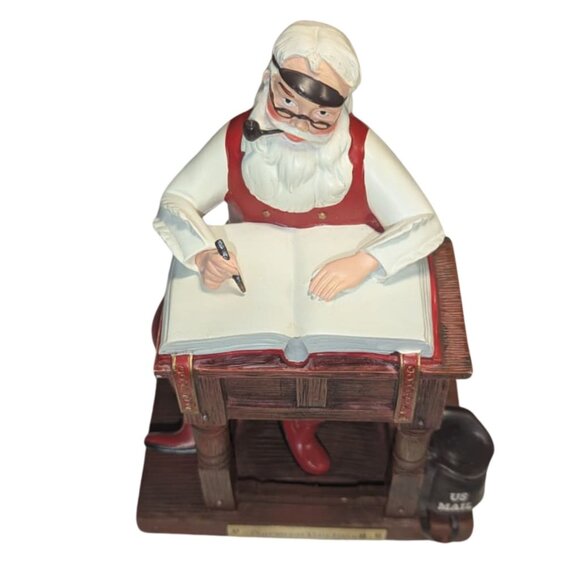 Norman Rockwell Santa “Good Boys & Good Girls” Figurine | Licensed Holiday Colle - Picture 5 of 6
